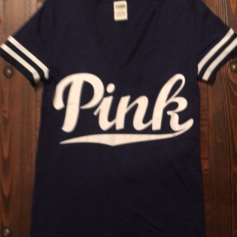 Victoria’s Secret Navy V-Neck T-shirt